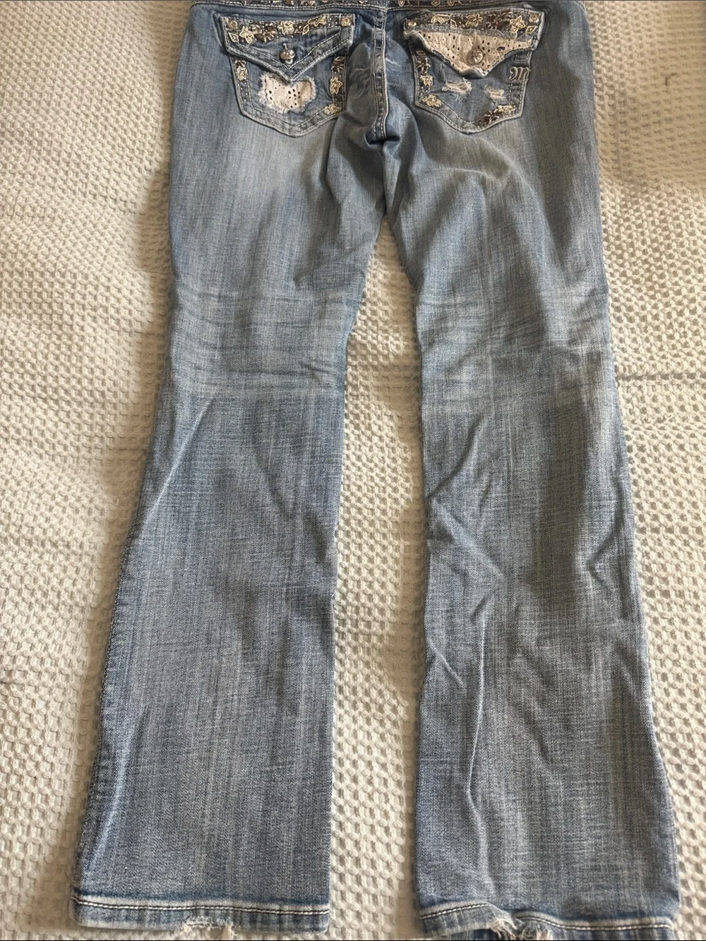 Miss Me Light Blue Boot Cut Jeans
